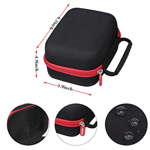 Aproca Case Compatible with Cricut EasyPress Mini Heat Press, Storage Portable Bag for Machine and Accessories -Black with Red Zipper (Case Only) Aproca