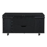 Christopher Knight Home Lucid Wooden Lift Top Coffee Table with Hidden Storage and 4 Stools, Center Table for Living Room with Compartment/Drawer, Multifunctional Table with Casters, Black Christopher Knight Home