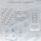 Laura Ashley - Flannel Sheets Twin Size, Anti-Pilling & Wrinkle Resistant Cotton, Touchably Soft for All-Season Comfort - Bed Sheets with Matching Pillowcase & Fitted Sheet (Bright Blush) Laura Ashley