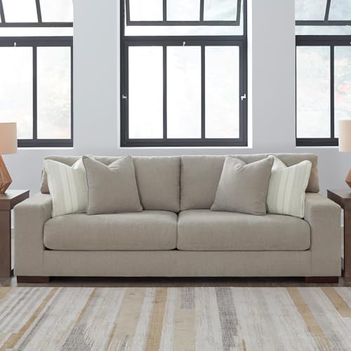 Signature Design by Ashley Maggie Contemporary Sofa for Living Room, Light Brown Signature Design by Ashley
