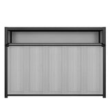 Harper & Bright Designs Twin Size Horizontal Murphy Bed with Shelves, Modern Metal Platform Bed Frame with Foldable and Space-Saving Design, for Home Guest Room Small Room, Grey Harper & Bright Designs