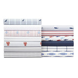 Nautica - Twin XL Size Sheet Set, Crisp & Tailored Cooling Sheets with a Smooth Cotton Percale Lightweight Feel - Bed Sheets with Matching Pillowcase & Fitted Sheet (Beaux Stripe Navy) Nautica