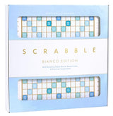 WS Game Company Scrabble Bianco Edition with Rotating Wooden Game Board WS Game Company
