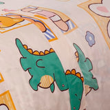 Comfy Deal Hight Thread Count Super Soft Microfiber Kid Breathable Bed Sheet Set with Pillowcase, Flat and Fitted Sheet (Twin, Dinosaurs, Rabbit & Teddy Bear) Comfy Deal