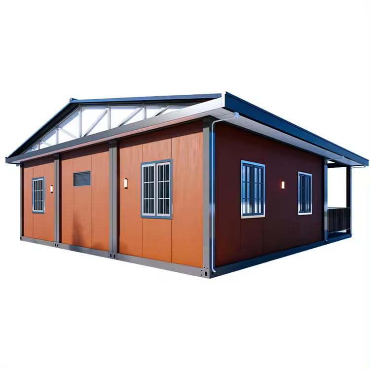 20ft/40ft Prefab Boxable Container House: Versatile Layouts with two Bedrooms, Kitchen, Living Room, Bathroom and Balcony