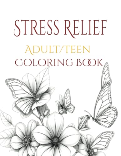 Stress Relief Adult Coloring Book: Affirmations and Motivational Quotes WoodArtSupply