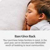 Bare Home Luxury 1800 Ultra-Soft Microfiber Fitted Sheet & Pillowcase Set - Double Brushed - Deep Pockets - Easy Fit - Full, Grey Bare Home