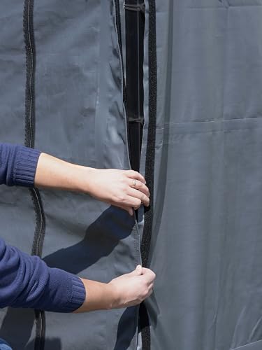 Arrow Carports Enclosure Kit for Galvanized Steel Carport, Fabric Carport Wall Panels, 20' x 20' x 7' Arrow