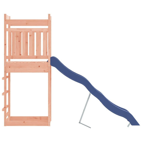 'vidaXL Outdoor Playset - Solid Douglas Wood Construction - Imaginative Playground with Wave Slide and Sandpit - for Kids Aged 3 to 8 - Brown vidaXL