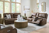 Signature Design by Ashley Bealeaf Contemporary Power Rocker Recliner with USB Ports, Dark Brown