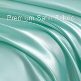 NTBAY Silk Satin Twin Sheet Set, 3-Piece Luxury and Soft Bedding Set Cooling Silky Sheets for Hair and Skin, Includes 1 Pillowcase, 1 Flat Sheet, 1 Fitted Sheet with Deep Pocket, Turquoise Blue NTBAY
