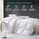 APSMILE Lightweight All-Season Down Feather Fibers Comforter Queen/Full Duvet Insert for Hot Sleepers/Warm Weather- Ultra-Soft High Fill-Power Hotel Collection Comforter, Thin Light Warmth(90"x90") APSMILE