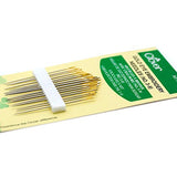 Clover Gold Eye Embroidery Needles Size 3-9 - 16 Pack Clover