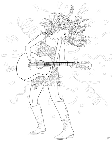 SUPER FAN-tastic Taylor Swift Coloring & Activity Book: 30+ Coloring Pages, Photo Gallery, Word Searches, Mazes, & Fun Facts (Design Originals) For Swifties of All Ages - Perforated Pages Design Originals