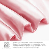 Whale Flotilla 3-Piece Reversible Silky Soft Queen Comforter Bedding Set, Luxurious Satin Comforters Full Size with 2 Satin Pillowcases, Lightweight Duvet for All Seasons, Pink Whale Flotilla