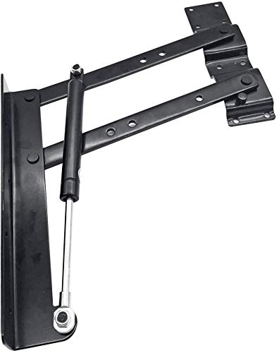 2pcs Folding Lift up Top Coffee Table Lifting Frame Desk Mechanism Hardware Fitting Hinge Spring Standing Rack Hinge Rack Bracket (Gas Hydraulic)