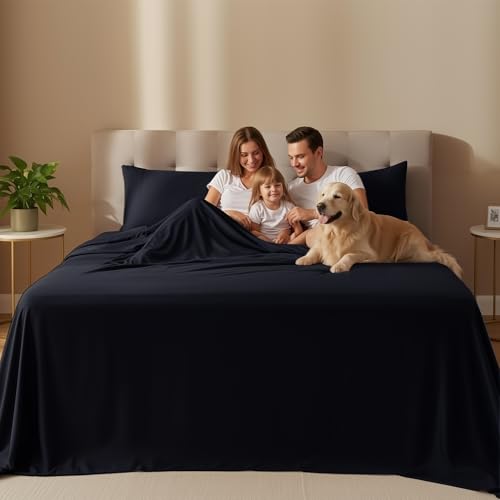 Utopia Bedding Twin Sheet Set – 3 Piece Bed Sheets for Twin Size Bed, Soft and Breathable Microfiber, Includes 1 Fitted Sheet, 1 Flat Sheet and 1 Pillowcase (Black) Utopia Bedding