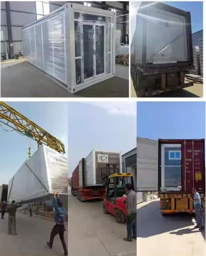 Portable Prefabricated Tiny Home Mobile Expandable Plastic Prefab House for Hotel Booth Office, Guard House, Shop, Villa, Warehouse, Workshop