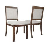 HomePop Classic Parsons Dining Chairs, Neutral Textured Solid (Set of 2) HomePop