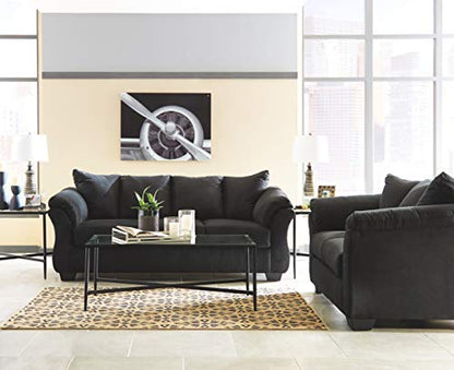 Signature Design by Ashley Darcy Classic Contemporary Sofa, Black