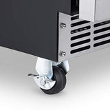 NewAir 24" Built-in 160 Can Outdoor Beverage Fridge in Weatherproof Stainless Steel with Auto-Closing Door and Easy Glide Casters. New Air Mini Fridge, Built-In or Freestanding Outdoor Fridge NewAir