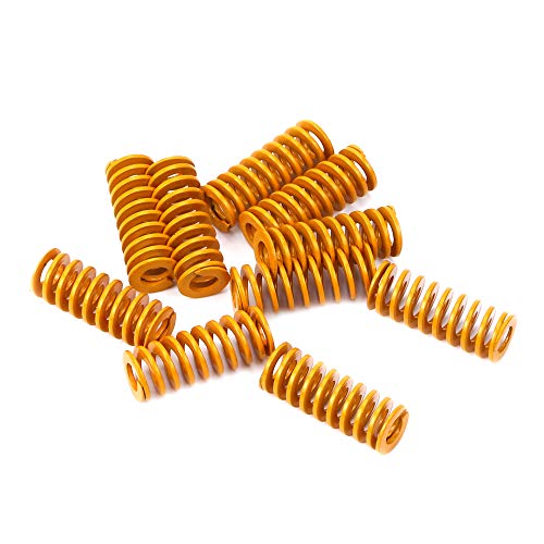 FYSETC 3D Printer Ender 3 Springs, 8mm OD 20mm Length Compression Mould Die Springs Light Load for Crealty Ender 3 S1/3 Pro/3 V2/3 Max, Ender 3 Neo/Ender 3 V2 Neo Hot Bed Leveling-Pack of 10 FYSETC