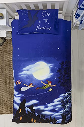 Character World Disney Peter Pan Happy Single Duvet Cover Set Character World