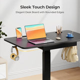 JYLH JOYSEEKER Mobile Standing Desk with Drawer, 35" Small Standing Desk with Cup Holder, Rolling Laptop Cart on Wheels, Height Adjustable Table with Storage for Home Office, Black JYLH JOYSEEKER