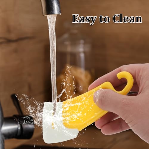 3D Printer Spatula, 2Pcs Silicone Spatula for 3D Printing Resin Removal, Resin Spatula Tools, Professional 3D Printer Tools Accessories, 3D Printer Accessories for Model Stripping Safety, Yellow Aiyorse