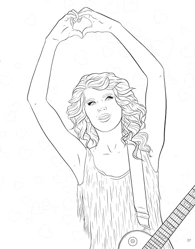 SUPER FAN-tastic Taylor Swift Coloring & Activity Book: 30+ Coloring Pages, Photo Gallery, Word Searches, Mazes, & Fun Facts (Design Originals) For Swifties of All Ages - Perforated Pages Design Originals