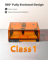 Laser Engraver, Woxcker L2 MAX 10W Enclosure Laser Cutter and Engraver Machine, 300x300mm Bed Size CNC Engraving Machine 0.01mm High Precision for Wood Stainless Steel Glass Metal (Class 1 10000mW) Woxcker