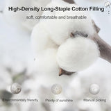 Double Quilt Summer Duvet for Single/Double Bed Natural Cotton Quilt Lightweight Summer Quilted Duvet Soft and Breathable for All Seasons C 200x230cm Generic