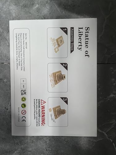 Ysityum 3D Wooden Puzzle for Adults - Statue of Liberty Wood Puzzle Modle Kits with USB LED Light, DIY Architecture Building Craft Toy Set Brain Teaser Gifts for Kids & Teens (147PCS) Ysityum