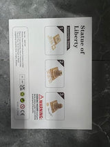 Ysityum 3D Wooden Puzzle for Adults - Statue of Liberty Wood Puzzle Modle Kits with USB LED Light, DIY Architecture Building Craft Toy Set Brain Teaser Gifts for Kids & Teens (147PCS) Ysityum