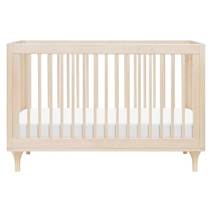 Babyletto Lolly 3-in-1 Convertible Crib with Toddler Bed Conversion Kit in Washed Natural, Greenguard Gold Certified