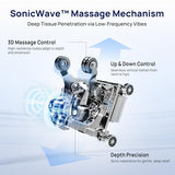 Lifevibe VAT Massage Chair Full Body VibroAcoustic Sonic Wave, SL-Track Zero Gravity Recliner with 25 Auto Modes, Smart Body Scan, Extendable Footrest, Reading Lamp, White Lifevibe