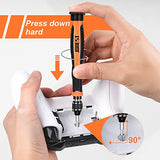 JOREST 38Pcs Small Precision Screwdriver Set with Torx T5, T6, Y00, Mini Repair Tool Kit for Macbook, Computer, Laptop, iPhone, PS4 PS5, Xbox, Switch, Eyeglasses, Watch, Ring Doorbell, Electronic, etc Jorest