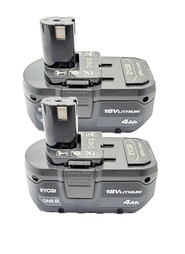 RYOBI 18-Volt ONE+ Lithium-Ion 4.0 Ah High Capacity Battery (2-Pack) - WoodArtSupply