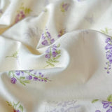 Sedefen Floral Duvet Cover Queen Size Lavender Purple Romantic Flower Bedding Set 3 Pcs Kids Boys Girls Women Spring Aesthetic Green Botanical Soft Breathable Comforter Cover with Zipper Closure Sedefen