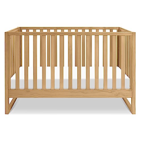 Davinci Hunter 3-in-1 Convertible Crib, Honey, Easy Assemble, Greenguard Gold Certified - WoodArtSupply