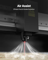 VEVOR 55W CO2 Laser Engraver, 20 x 12 in, Desktop CO2 Laser Engraver and Cutter Machine with 16MP Camera, Water Pump, Rotary Axis, Compatible with LightBurn CorelDRAW RDWorks, for Wood Acrylic Glass VEVOR
