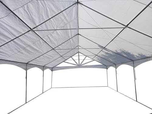 DELTA 40'x20 PVC Marquee Tents for Parties, Outdoor Wedding Party Tent, Heavy Duty Fire Retardard Waterproof Canopy, Outdoor Event Shelter Gazebo + 7 Storage Bags DELTA
