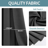 ChrisDowa Blackout Door Curtains for Doorway Privacy, Grommet Closet Curtains for Bedroom Closet Door, Thermal Insulated Temporary Doorway Cover Room Divider Drapes (1 Panel, Dark Grey, 34 x 80 Inch) ChrisDowa