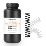 Cretbee 3D Printer Resin, ABS-Like Pro 2 Flexible 3D Printing Resin, Enhanced Strength and Toughness 405nm Low Odor Photopolymer Resin for DLP/LCD 3D Printers (Black, 1000g)