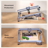 Creality Falcon 5W Laser Engraver Machine, 72w High Precision 0.06mm Laser Cutter and Engraving Machine for Wood Leather Acrylic Glass, 10000mm/min, Offline Usage, Working Area 400 * 415mm CREALITY FALCON