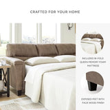 Signature Design by Ashley Navi Modern Queen Sofa Sleeper with Removable Cushions, Dark Brown Signature Design by Ashley