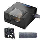 LONGER Laser Engraver Enclosure with Vent 27.5x27.5x11.8 inches Laser Cutter Machine Protective Cover for Most Laser Engraving Machine Insulates Against Smoke and Odor, Noise Reduction, Eye Protection Longer