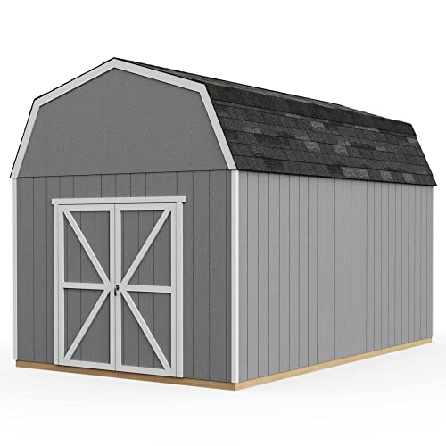 Handy Home Products Braymore 10x16 Do-It-Yourself Wooden Storage Shed Handy Home Products
