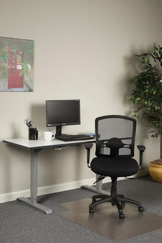 Alera Etros Series Petite Mid-Back Multifunction Mesh Chair, Black Alera