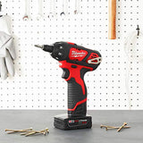 Milwaukee 2401-20 M12 12-Volt Lithium-Ion Cordless 1/4 in. Hex Screwdriver (Tool-Only) Milwaukee